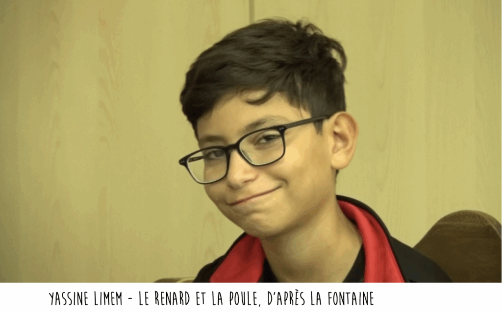 Yassine Limen, collégien, répétitions à la BnT - À nos fables.